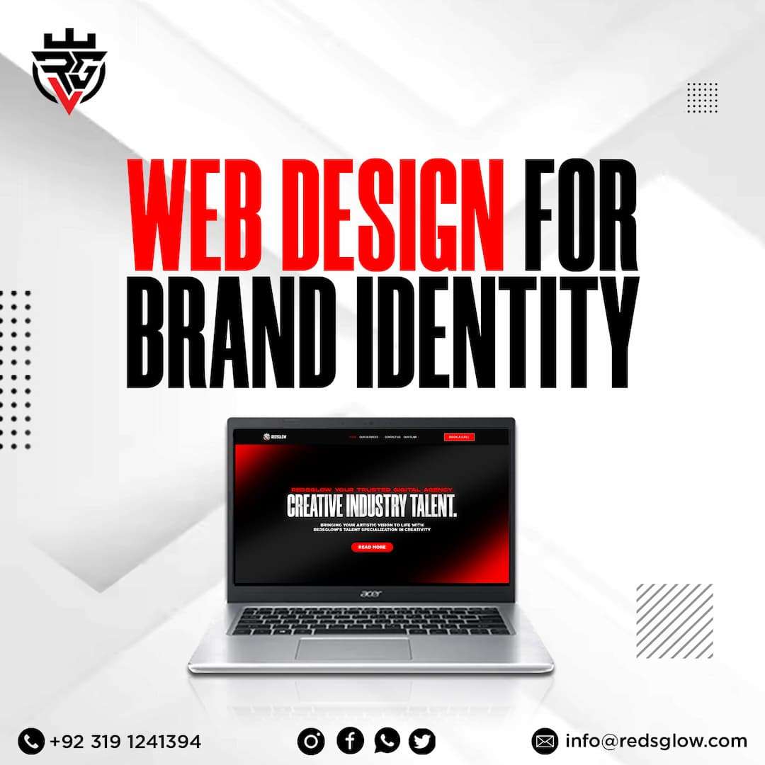 Website design for brand identity project