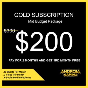 3 Months Gold Subscriptions