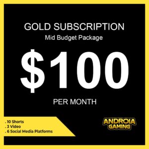 1 Month Gold Subscription of Androia Gaming